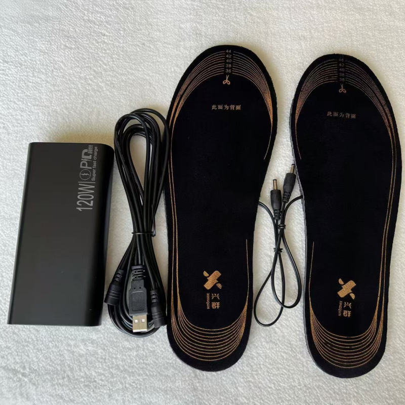 USB grijane uloške s prilagodljivim dizajnom; baršunasta gornja stranica, EVA taban, unisex, za kućnu uporabu