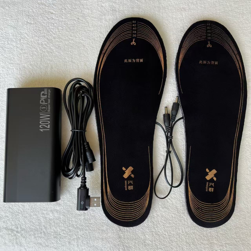USB grijane uloške s prilagodljivim dizajnom; baršunasta gornja stranica, EVA taban, unisex, za kućnu uporabu