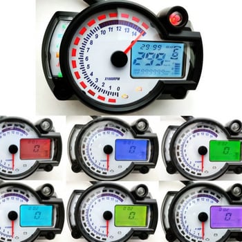 Knight motocikl LCD digitalni modificirani odometar – 7 boja preklopna, reguliran, 12V, 5W, model BY182, kompatibilan s motorima 1–8 cilindara