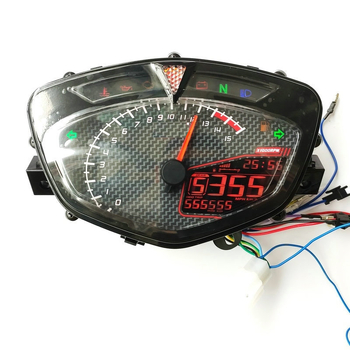 LC135 LCD instrument s kabelom za podešavanje, pokazivač okretaja i razine ulja, 12V, 1W, 7 boja prijelaza