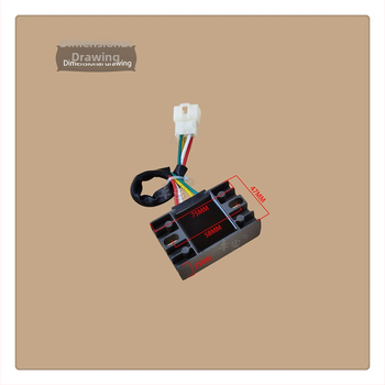 Regulátor napätia a usmerňovač pre motocykl, model 110, 12V, 500W, 4 vodiče