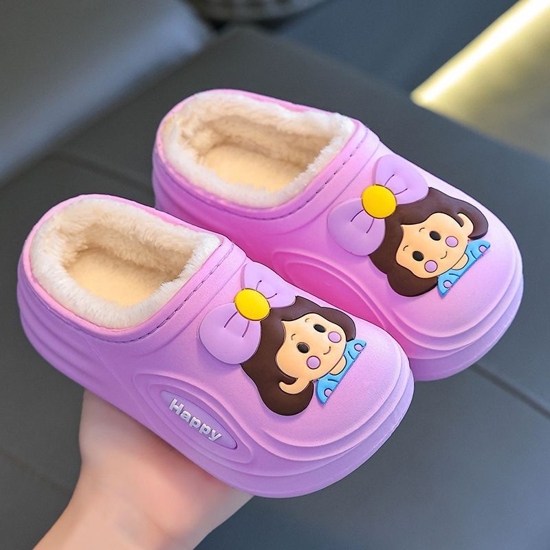 Dječje papuče za dom – sladak dizajn zeca (PVC gornji dio, PVC potplat, Unisex, Prozračan, Zimski stil)