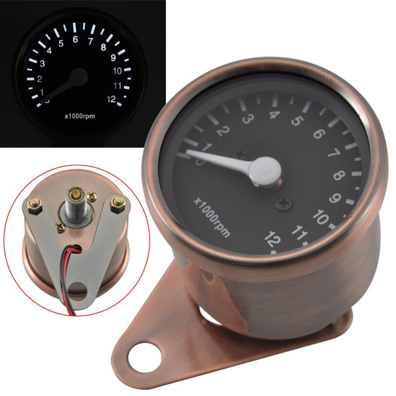 Motorkerékpár tachométer LED kijelzővel, modell GA00166, 12V, 24W