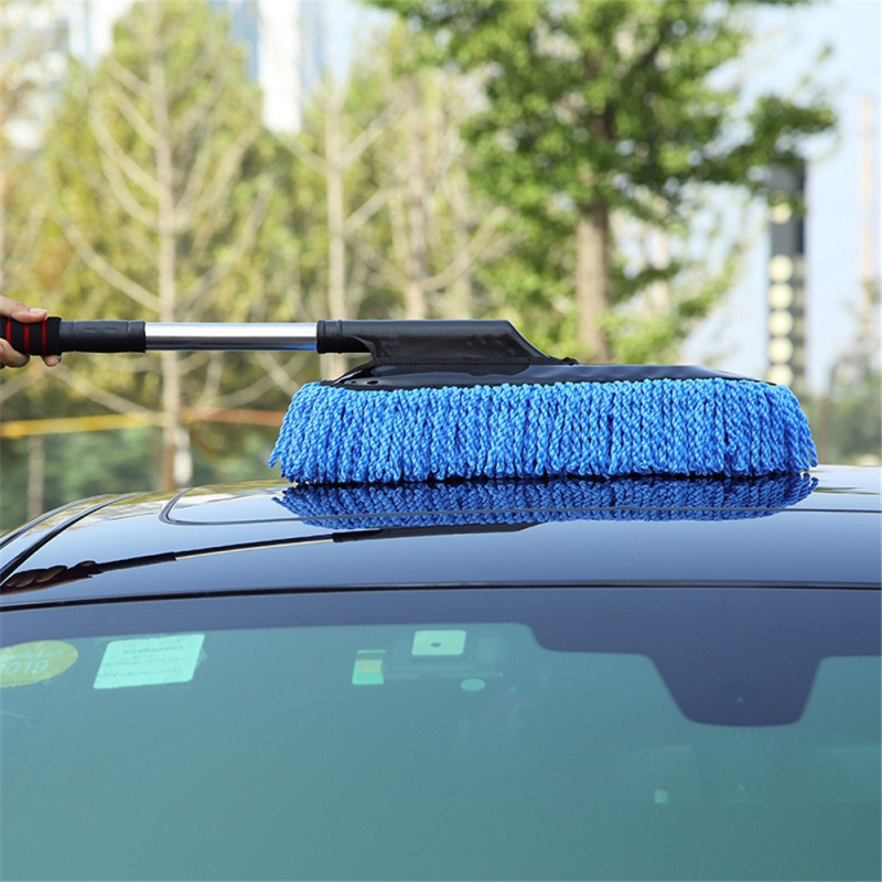 Četka za pranje automobila s odvojivim dizajnom, sklopiva teleskopna četka, fina vlakna + nano materijal, prilagodljivo