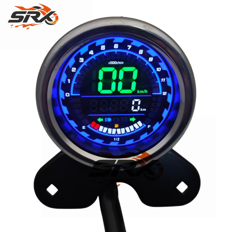Univerzalni LED instrument ploča za motocikl s odometrom – SRX Prince of Storm, 12V, model Prince of Storm, universalna kompatibilnost