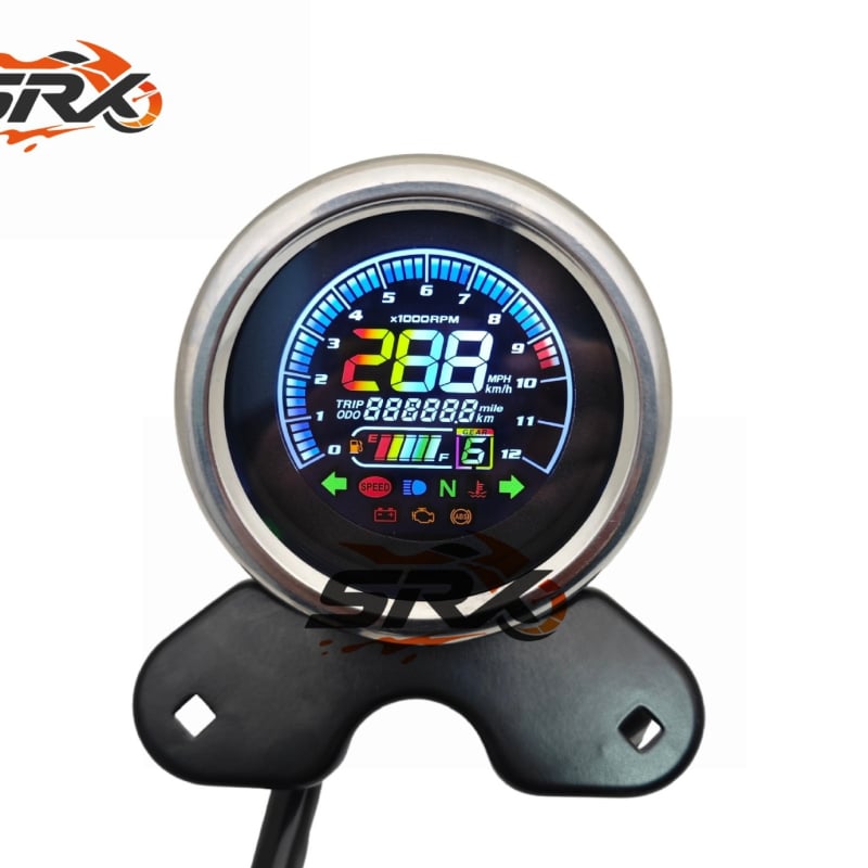 Srx Prince of Storm motociklistička ploča instrumenta, odometar, 12V, univerzalni model, prilagodljiv