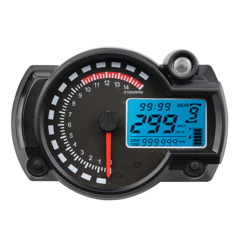 LCD instrument ploča za motocikl s odometrom i tachometrom, vodootporna, 12V, 35W