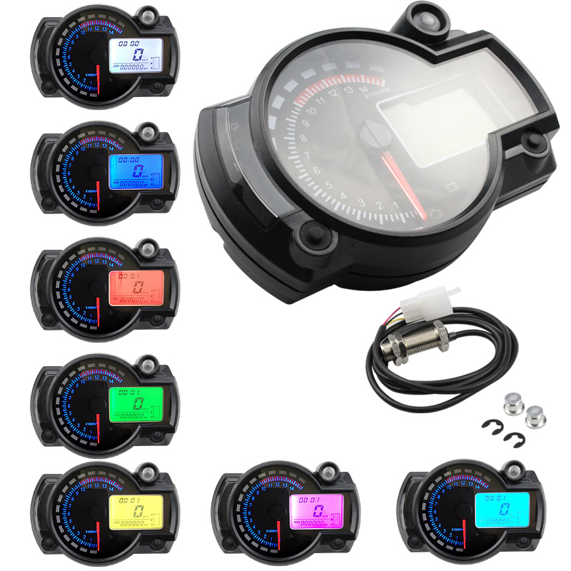 LCD instrument ploča za motocikl s odometrom i tachometrom, vodootporna, 12V, 35W