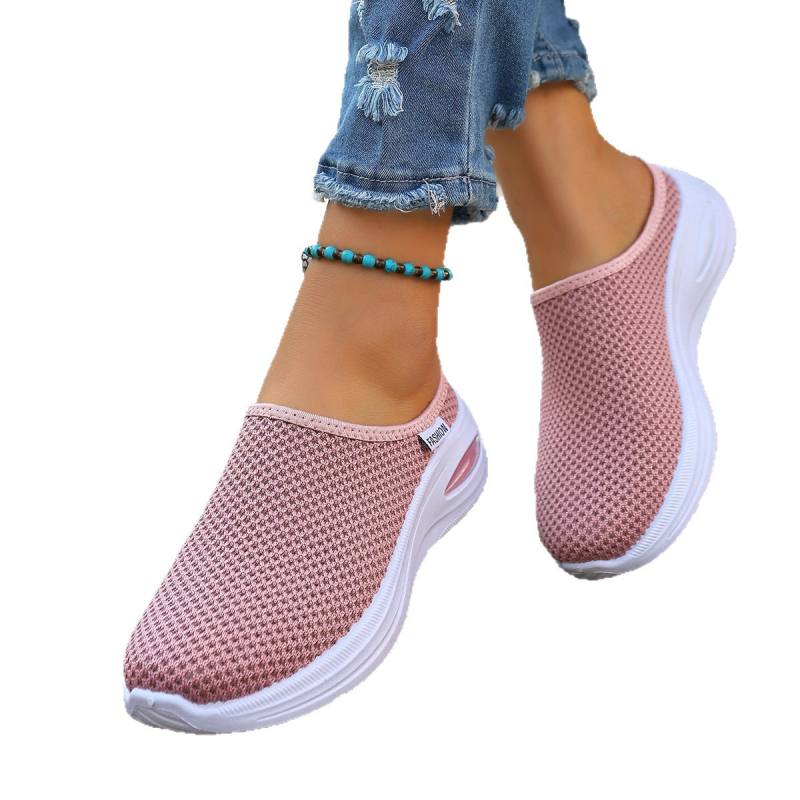 Ženske slip-on cipele s mrežastim gornjim dijelom, PVC đon, debljina đona 3–5 cm, minimalistički lagan dizajn