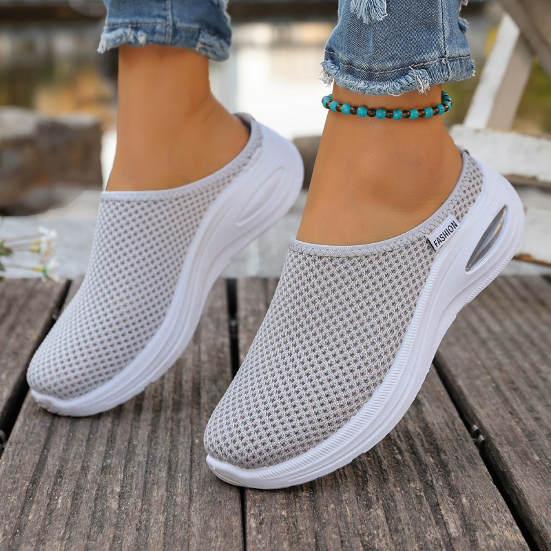 Ženske slip-on cipele s mrežastim gornjim dijelom, PVC đon, debljina đona 3–5 cm, minimalistički lagan dizajn