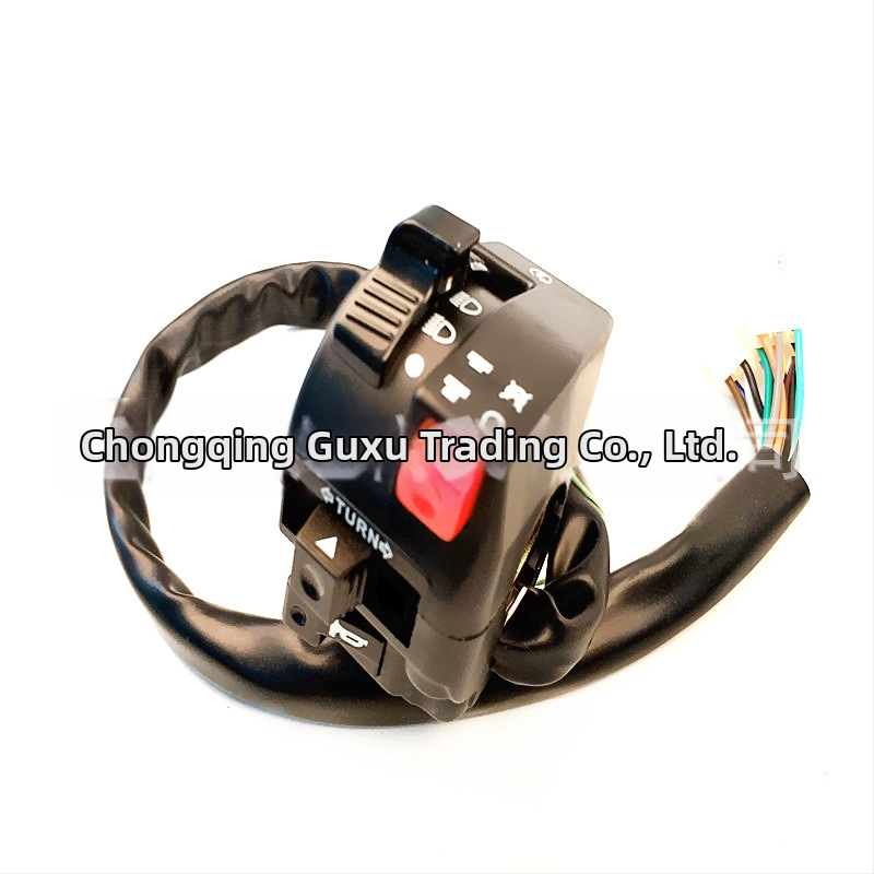 Ľavý spínač motocyklu – zapálenie, štart/stop, ovládanie svetlometov, LX 001