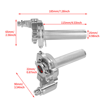 JCF Twist Grip with Wire za motocikl – CNC, modifikacija performansi