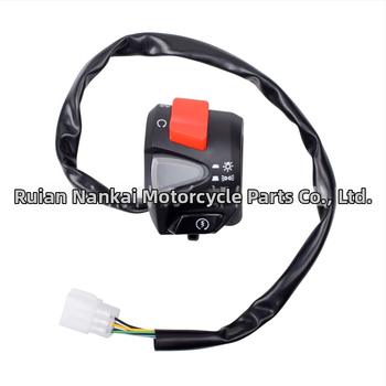 Διπλός διακόπτης για μοτοσικλέτα Yamaha PCX με αριστερό‑δεξί συνδυαστικό έλεγχο, ρυθμιζόμενο φωτισμό και διακόπτη ισχύος προβολέα