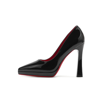 Pantofi stiletto pentru femei cu vârf ascuțit, platformă rezistentă la apă și talpă din cauciuc, tocuri foarte înalte (>8 cm)
