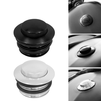 Cap rezervor Harley Softail CNC, tip pop-up, apăsat în sensul acelor de ceas, aluminiu