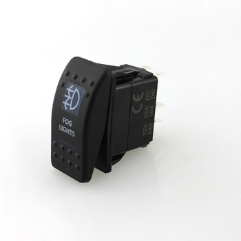 Comutator pentru farul de ceață și lumină de lucru pentru iaht/vas, IZTOSS S1169, 12–24V, cu design decorativ