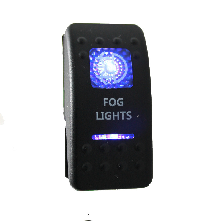 Comutator pentru farul de ceață și lumină de lucru pentru iaht/vas, IZTOSS S1169, 12–24V, cu design decorativ