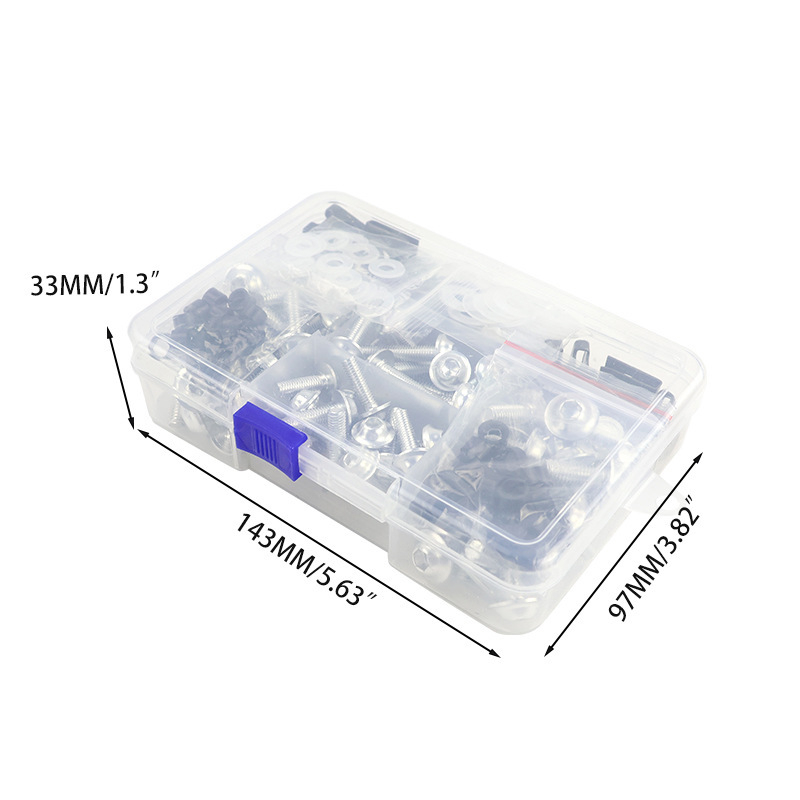 Kit DIY de șuruburi pentru modificări la motocicletă, compatibil KTM/Honda/Kawasaki/Yamaha și alte modele comune (Prelucrare personalizată: Da; Compatibil universal; Mai multe modele)