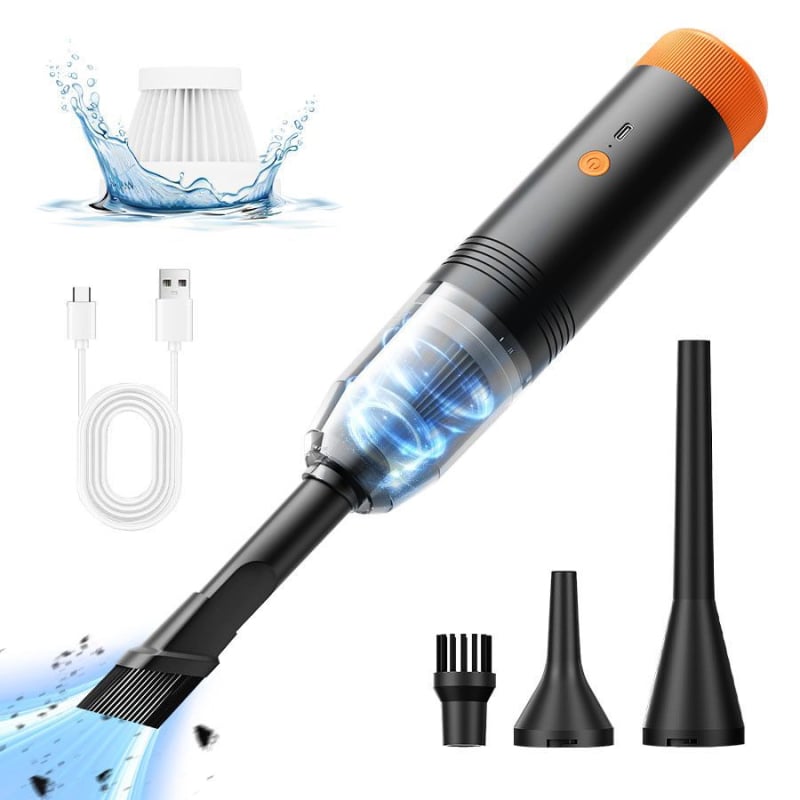 Bežični ručni usisavač za automobil i dom, mokro i suho čišćenje, 65W, usis 3100-4000Pa, ugrađena baterija 2001-2500mAh, buka ispod 36dB