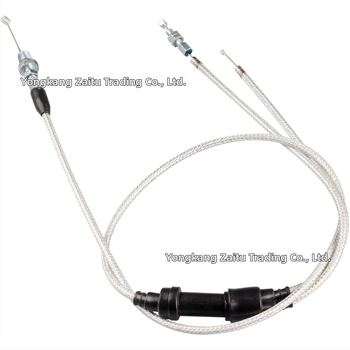 Set plynových káblov pre ATV/off-road 150-250cc: Y-typ dvojité plynové káble so zvyšovacou pumpou, adaptér 1 na 2