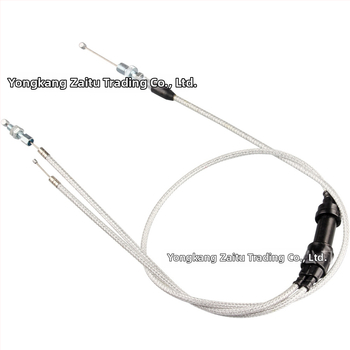 Set plynových káblov pre ATV/off-road 150-250cc: Y-typ dvojité plynové káble so zvyšovacou pumpou, adaptér 1 na 2