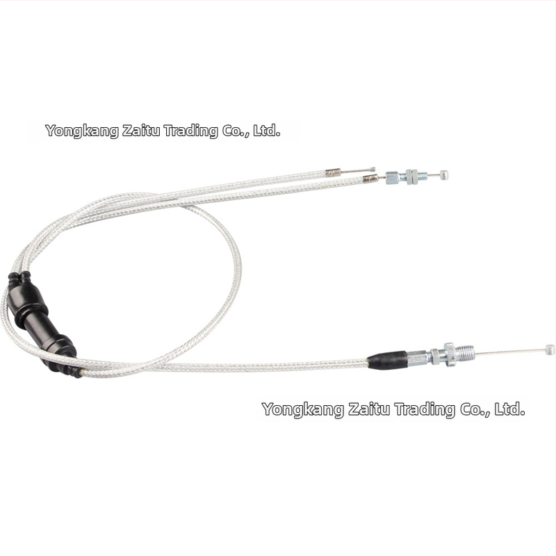 Set plynových káblov pre ATV/off-road 150-250cc: Y-typ dvojité plynové káble so zvyšovacou pumpou, adaptér 1 na 2