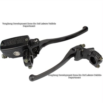 Motocyklová sada: ľavá páka spojky a pravá brzdová pumpa pre 22 mm riadidlá — kompatibilné s Honda CB400SF, CB250 a Yamaha Jade