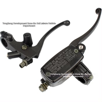 Motocyklová sada: ľavá páka spojky a pravá brzdová pumpa pre 22 mm riadidlá — kompatibilné s Honda CB400SF, CB250 a Yamaha Jade