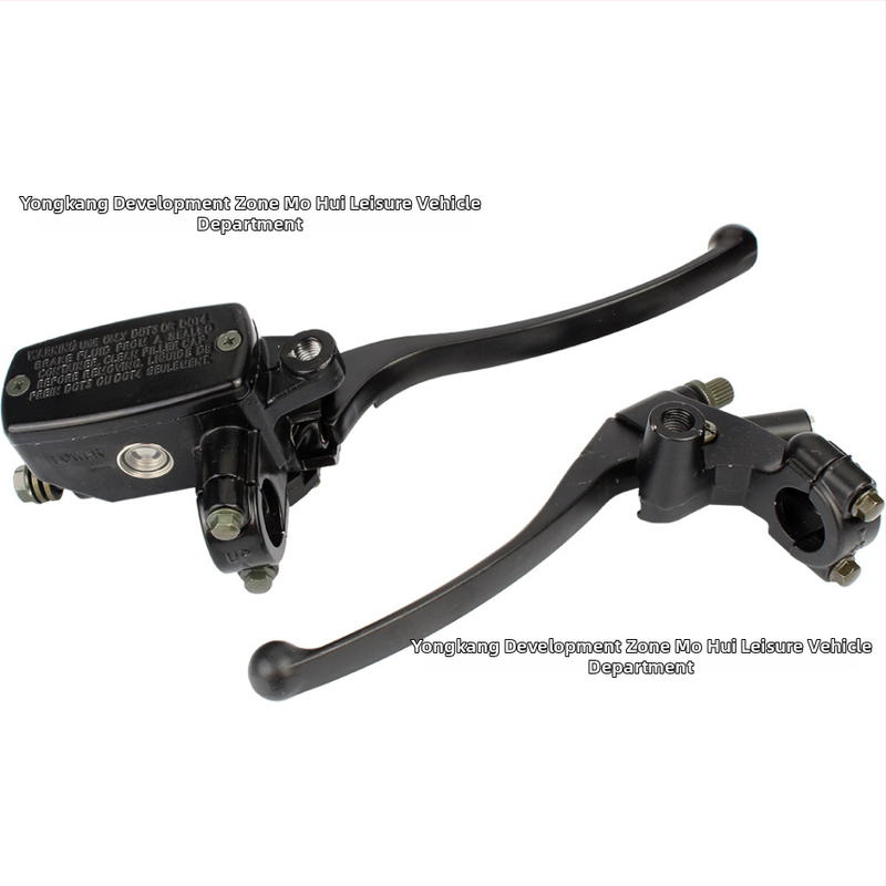 Motocyklová sada: ľavá páka spojky a pravá brzdová pumpa pre 22 mm riadidlá — kompatibilné s Honda CB400SF, CB250 a Yamaha Jade