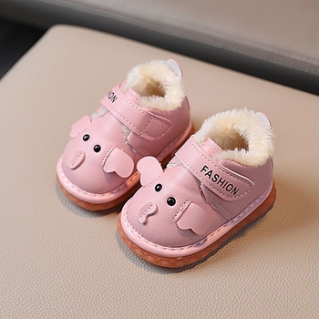 Νήπια αθλητικά παπούτσια με άνω μέρος από συνθετικό δέρμα, χειμωνιάτικα, σχέδιο κινουμένων σχεδίων, ηλικίες 12–36 μηνών