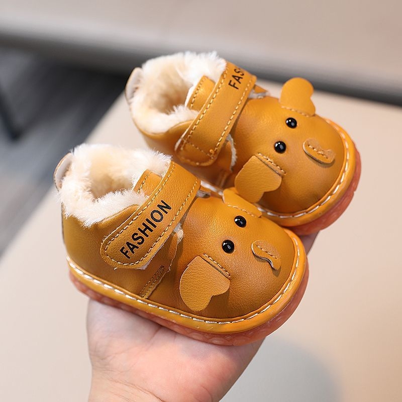 Νήπια αθλητικά παπούτσια με άνω μέρος από συνθετικό δέρμα, χειμωνιάτικα, σχέδιο κινουμένων σχεδίων, ηλικίες 12–36 μηνών