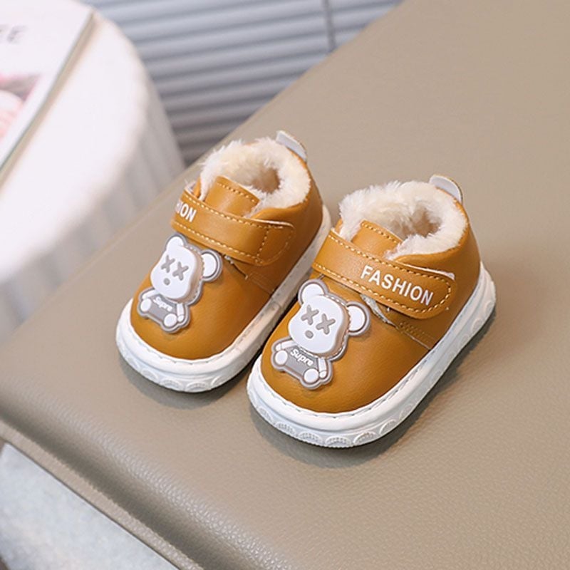 Νήπια αθλητικά παπούτσια με άνω μέρος από συνθετικό δέρμα, χειμωνιάτικα, σχέδιο κινουμένων σχεδίων, ηλικίες 12–36 μηνών