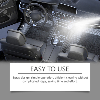 Agent de întreținere pentru plastic auto – protejează covorașele din cauciuc și suprafețele interioare, îndepărtează petele de ulei, spumă de curățare multifuncțională; ingrediente principale: apă, polimer acrilic, EDTA disodic, bicarbonat de sodiu; valabi