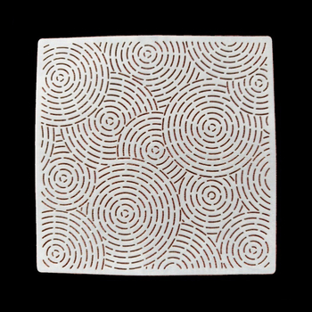 Ručni DIY alat za traciranje za vezenje – mekan prozirni višekratno upotrebljivi šablon s koncentričnim krugovima i vrtlogom