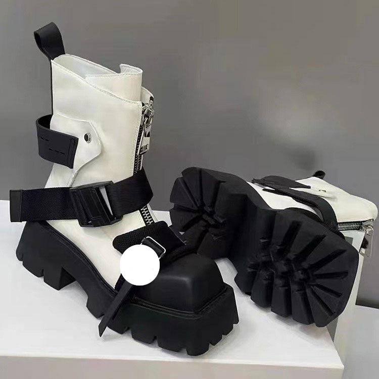 Ženske Martin čizme (kvadratni vrh; do potkoljenice; 6–8 cm visina potpetice; gornji materijal mikrovlakno; prednji zatvarač)