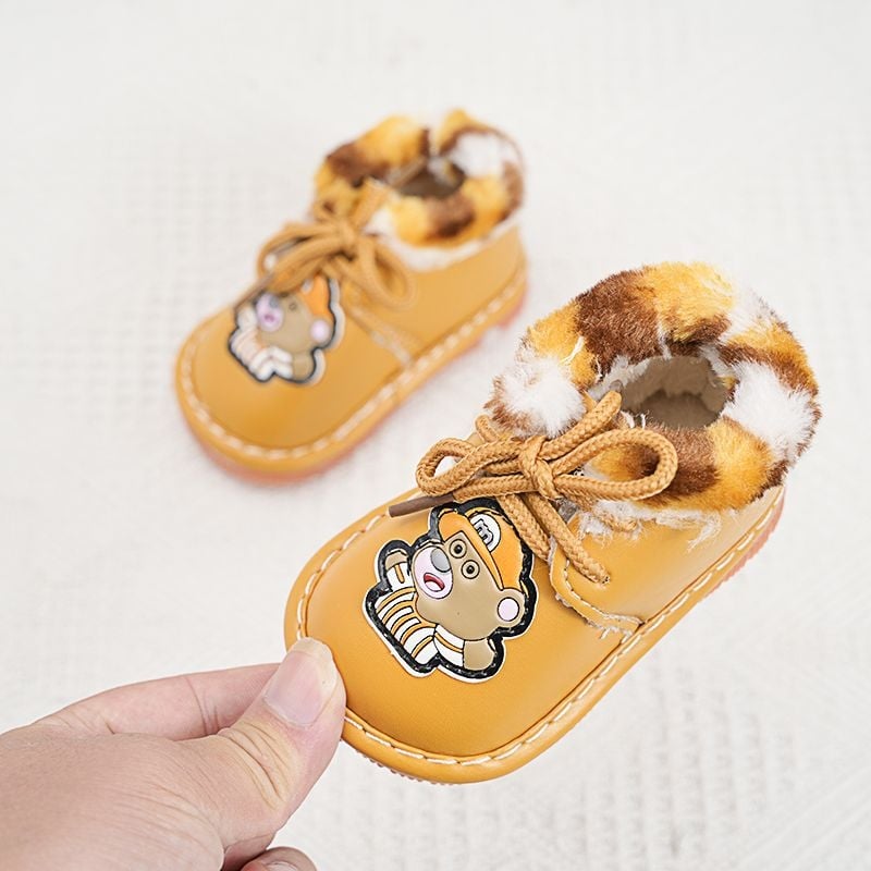 Παιδικά Παπούτσια Βάδισης για Χειμώνα - Αγόρι, Αντιολισθητική Σόλα, Θερμή Επένδυση, Καουτσούκ Σόλα, Καρτούν Στυλ