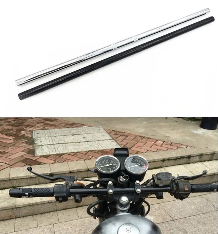Motociklističko ravno kormilo, CG125 kompatibilnost, čelična cijev, Model H-985, Marka TG