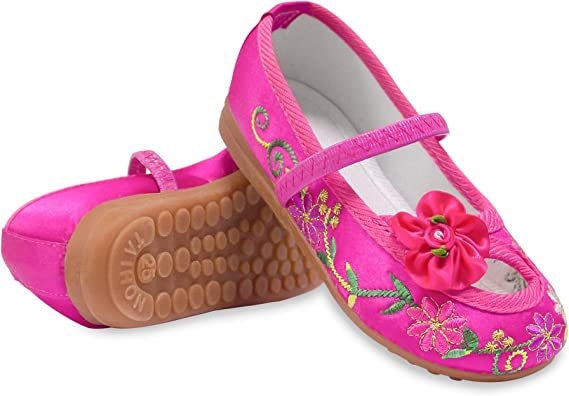 Mary Jane balerinke s izšivanim uzorkom, sladak stil, okrugli vrh, gornji dio od super vlakna, karirani uzorak, niski potplat 1–3 cm