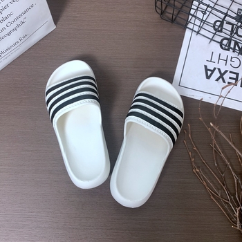 Ženske papuče za kućnu upotrebu, slip-on, prugasti uzorak, EVA đon, injekcijski uliven đon