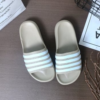 Ženske papuče za kućnu upotrebu, slip-on, prugasti uzorak, EVA đon, injekcijski uliven đon
