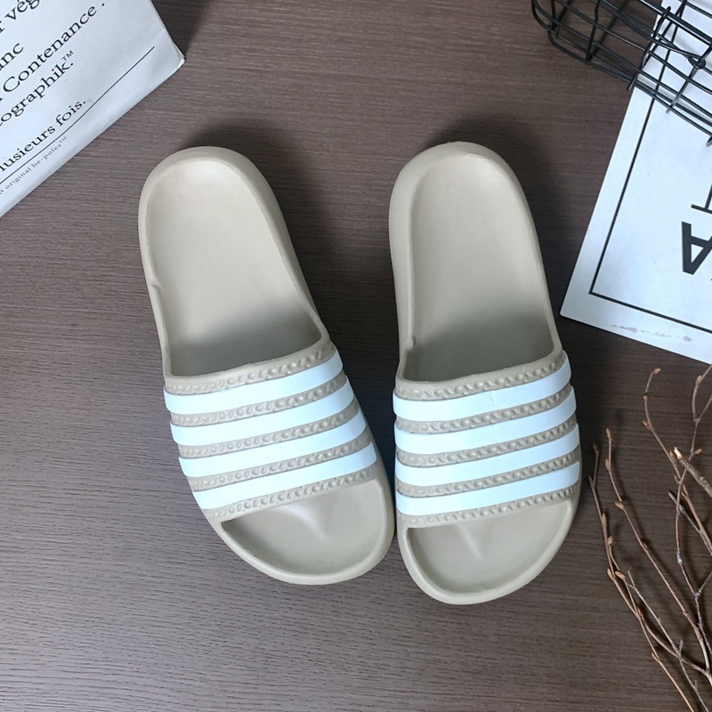 Ženske papuče za kućnu upotrebu, slip-on, prugasti uzorak, EVA đon, injekcijski uliven đon