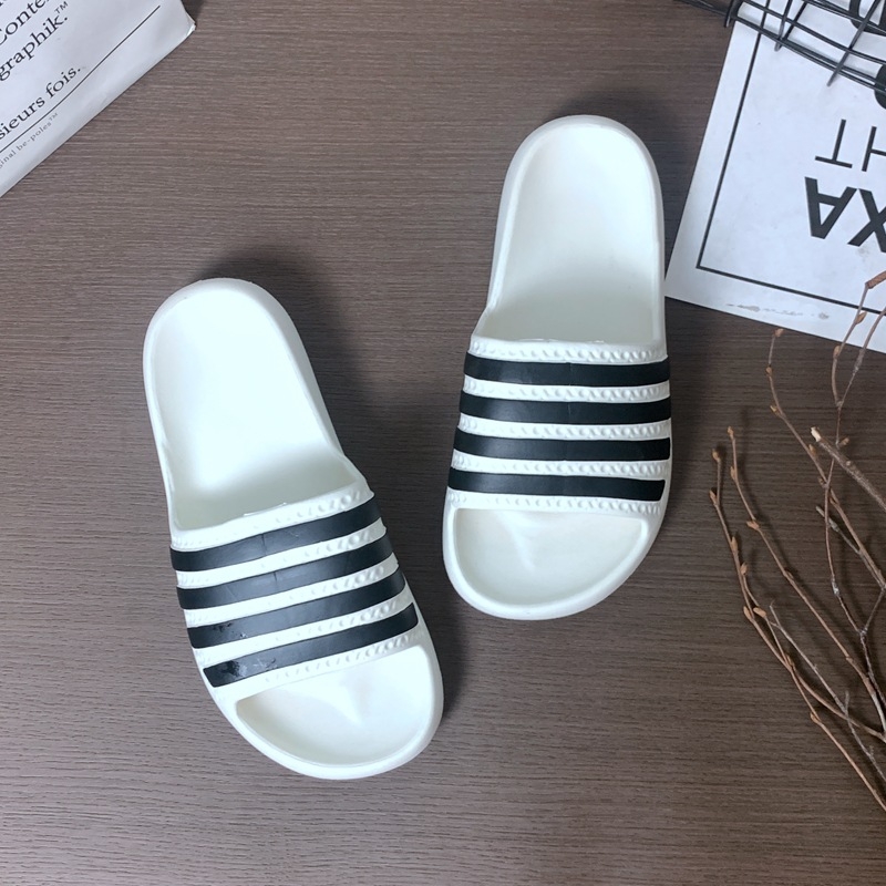 Ženske papuče za kućnu upotrebu, slip-on, prugasti uzorak, EVA đon, injekcijski uliven đon