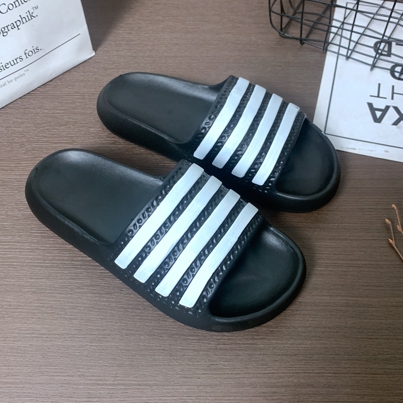 Ženske papuče za kućnu upotrebu, slip-on, prugasti uzorak, EVA đon, injekcijski uliven đon