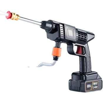 Pistol portabil de spălat auto, alimentat de baterie litiu 12V, 150W, 0,8 MPa, furtun de 5–10 m