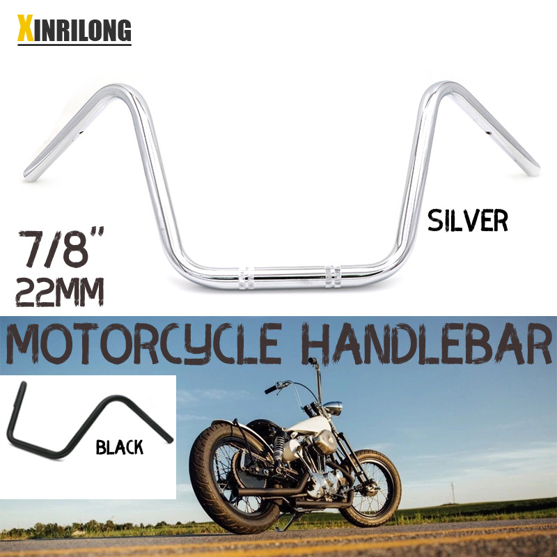 CG125 GN125 retro univerzalni motociklistički kormilo, 7/8 inča (22 mm), visoko podignuto