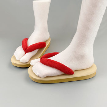 Ženske japanskog stila klompe, PU gornji dio, PVC đon, uzorak ribje kosti, casual, ljeto 2024