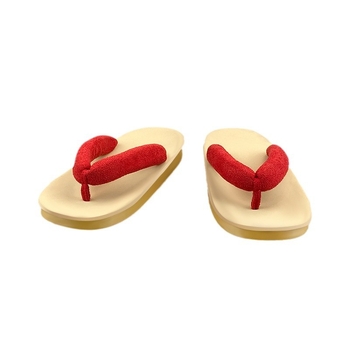 Ženske japanskog stila klompe, PU gornji dio, PVC đon, uzorak ribje kosti, casual, ljeto 2024