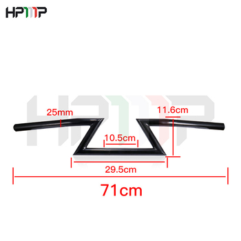 Harley-Davidson τιμόνι σε σχήμα Ζ με σχέδιο αστραπής, ρετρό τροποποίηση (hp-052) για μοντέλα 883 / XL1200 / Forty-Eight