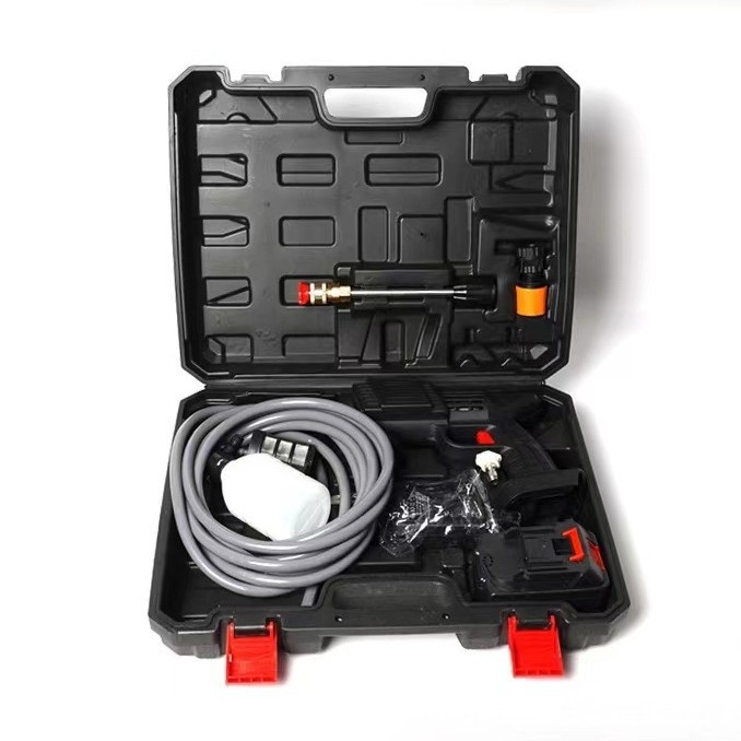 Bežični automobilski myjač s litijskom baterijom, prijenosni visokotlačni vodeni pištolj