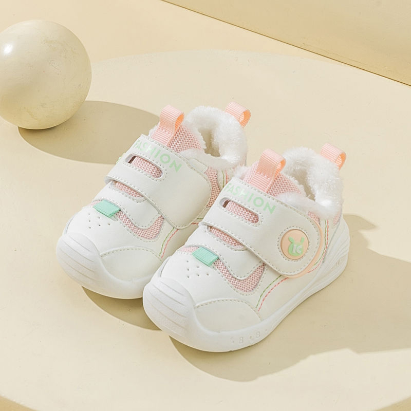 Παιδικά αθλητικά παπούτσια για νήπια – επάνω μέρος από μικροϊνι δέρμα, αντιολισθητική σόλα, 12–36 μηνών, καρτούν εκτύπωση